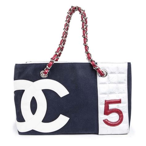 sac chanel n.5 toile et cuir|sac Chanel occasion.